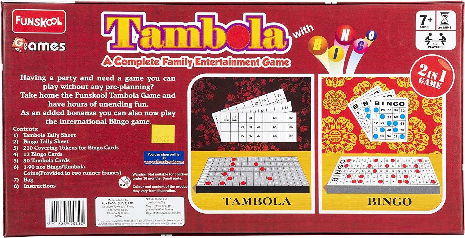 Funskool 2 in 1 Tambola Bingo Game | Outdoor Games in Dar Tanzania