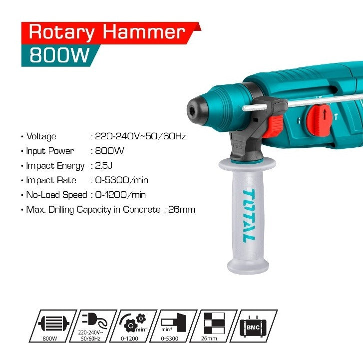 Total 800w Rotary Hammer th308266 | Rotary hammers in Dar Tanzania