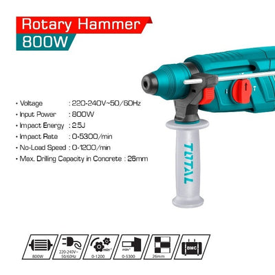 Total 800w Rotary Hammer th308266 | Rotary hammers in Dar Tanzania