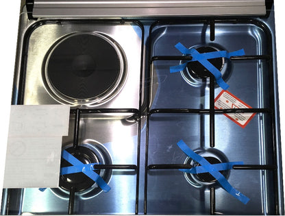 Venus vc6631 58x58cm Oven 3 Gas Burners 1 Electric Plate Cooker