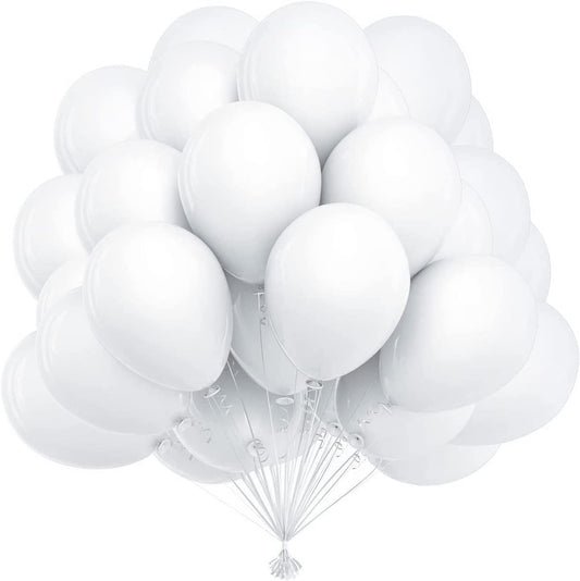 12 inch White Balloons 50pc pack | Party Balloons in Dar Tanzania