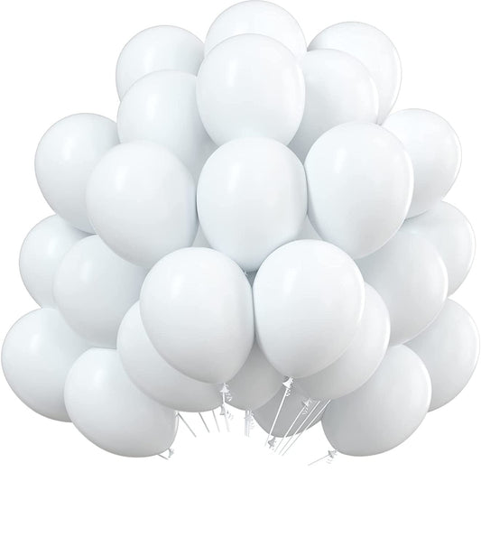 9 inch White Latex Balloons 50pc | Party Balloons in Dar Tanzania