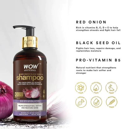 WOW Onion Shampoo For Hair Growth 300ml | Wow hair oil in Dar Tanzania